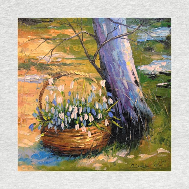 Snowdrops in the basket by OLHADARCHUKART